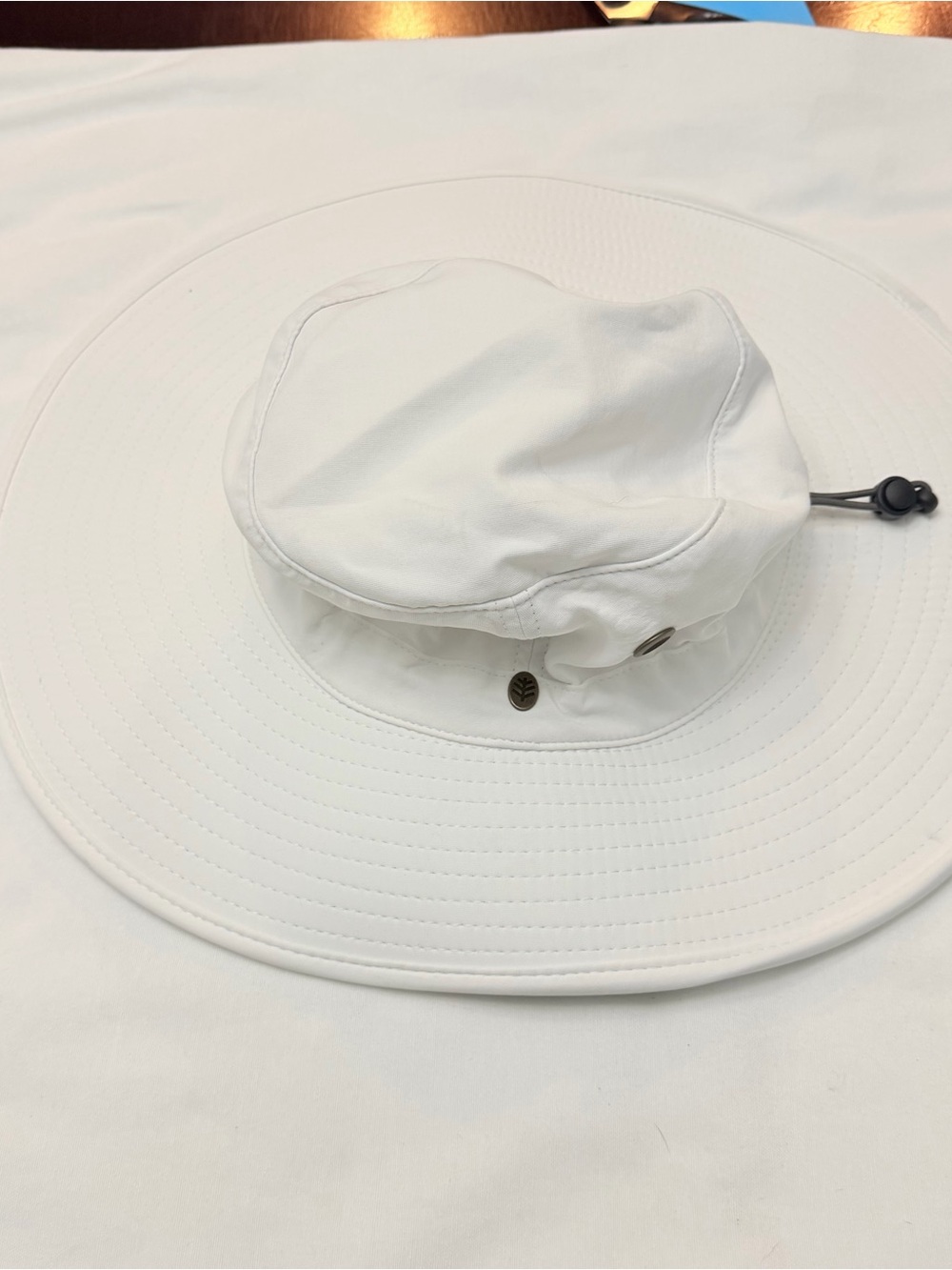 Coolibar Fore Golf Hat UPF 50+ tan foldable outdoor fishing boating Large/XL